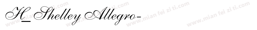 H_Shelley Allegro字体转换